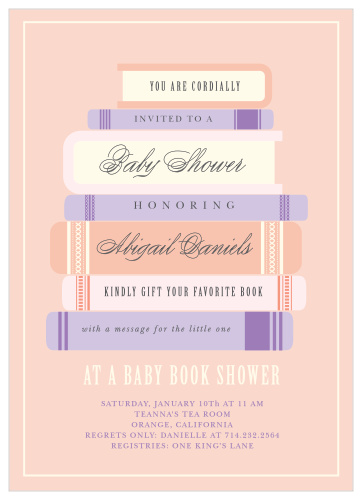 Library Card / Book Theme Shower Invitation Digital File 