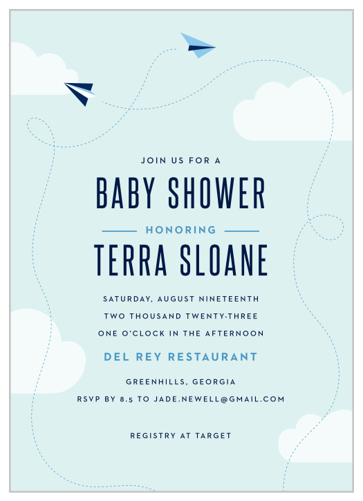 Baby Around The World Baby Shower Invitation Card Travel Theme