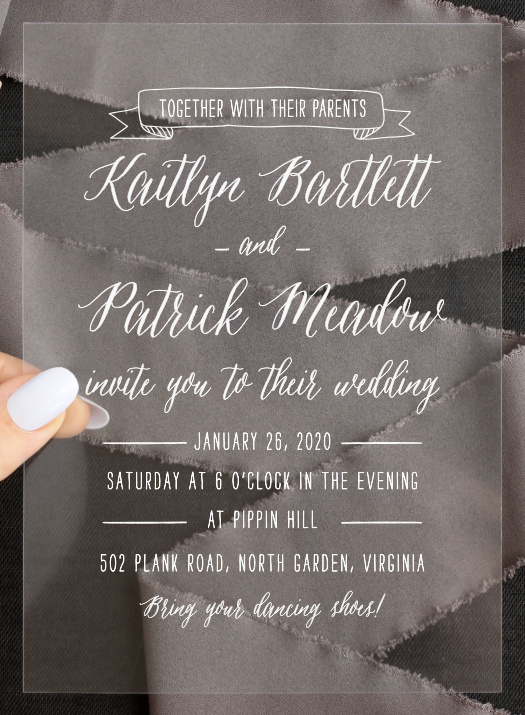 Chalkboard Script Wedding Stamps - Luxury Wedding Invites