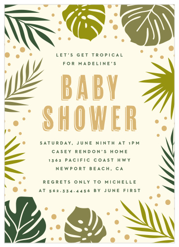 Aloha baby shower sales invitations