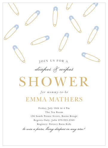 Pamper sales shower invitations