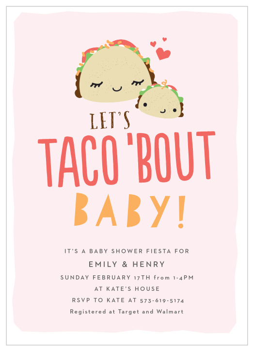 Fiesta baby hot sale shower invites