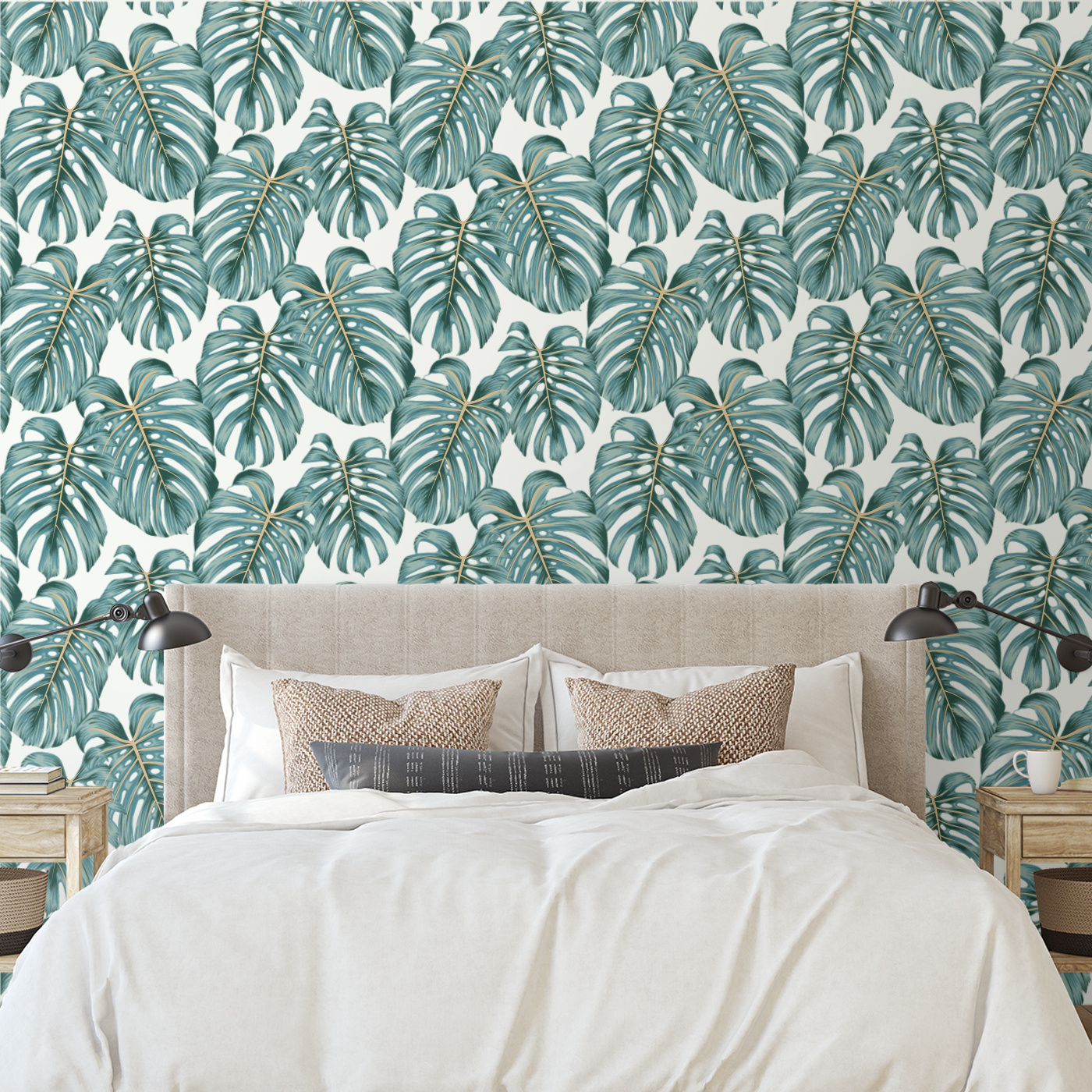 Monstera Botanicals Peel And Stick Removable Wallpaper | Love vs. Design