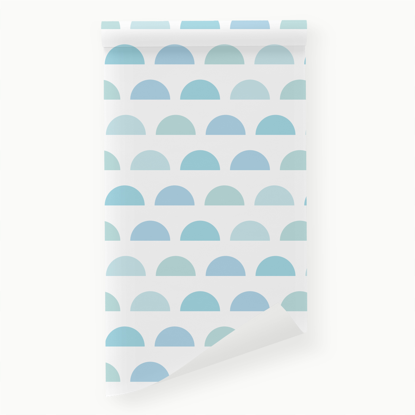 Half Circles Blue Peel And Stick Removable Wallpaper | Love vs. Design