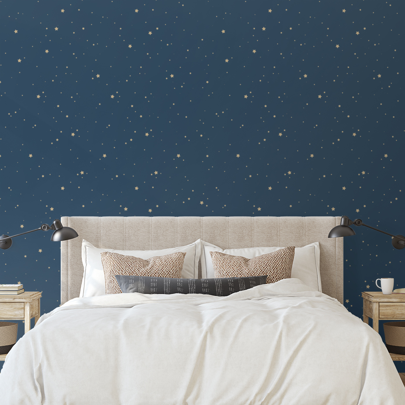 Night Sky Blues Wallpaper  Peel and Stick or NonPasted