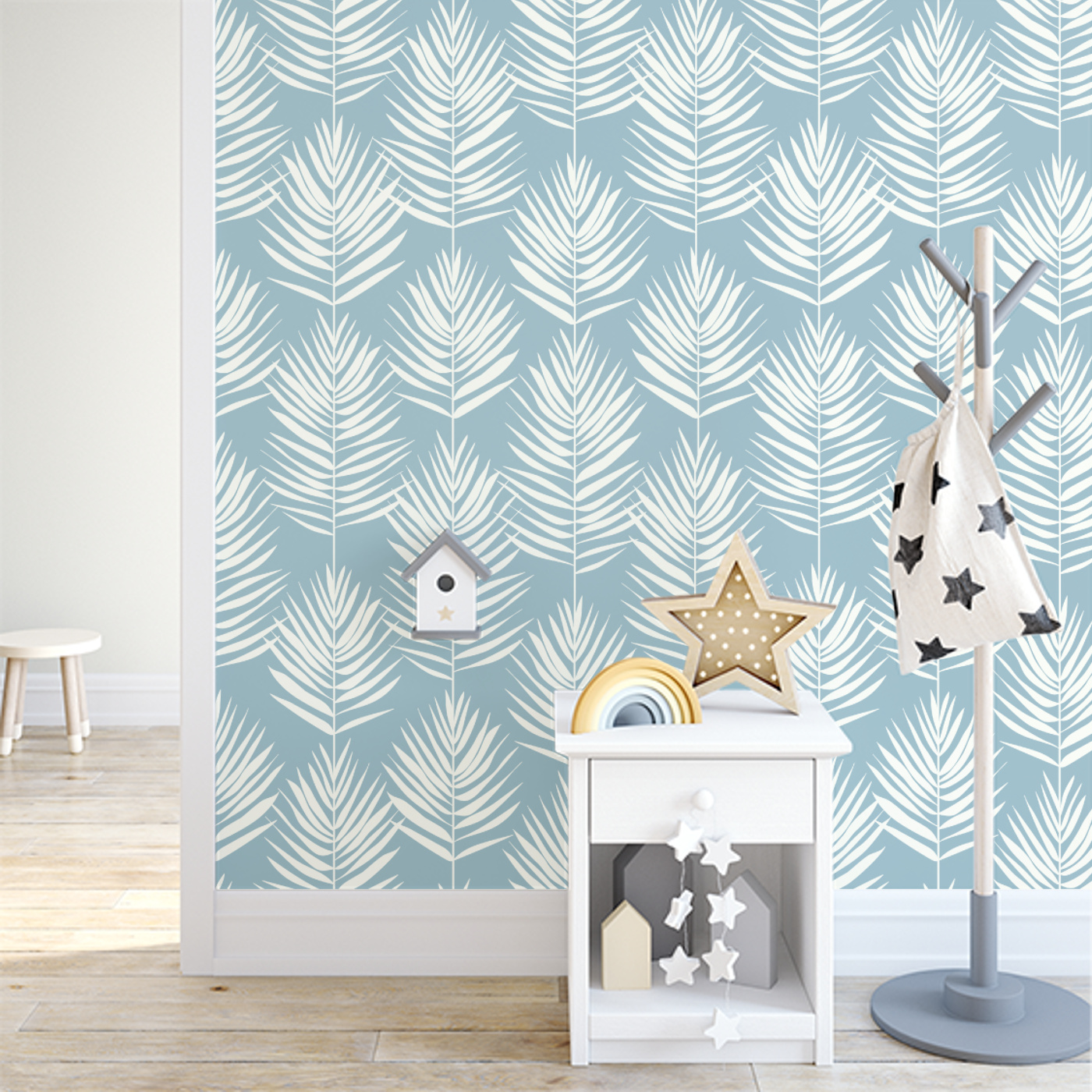 Pretty Palms Peel And Stick Removable Wallpaper | Love vs. Design