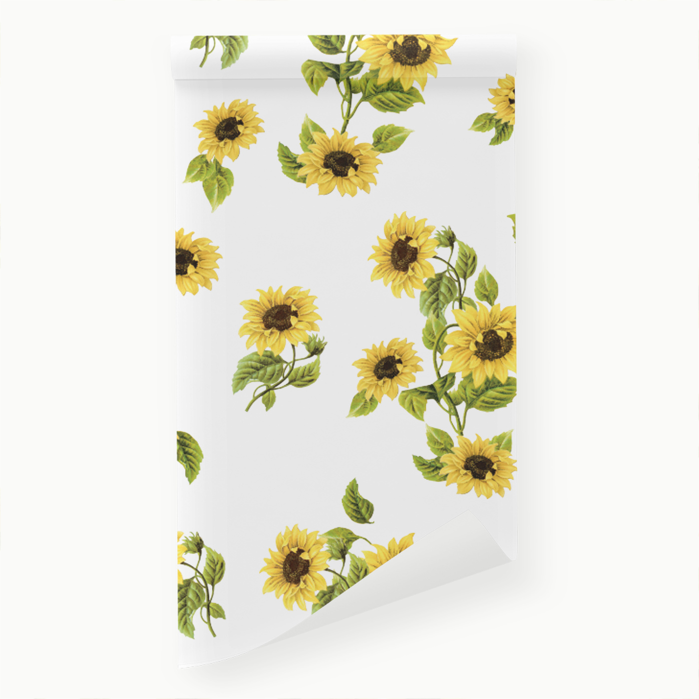 Classic Sunflowers Peel And Stick Removable Wallpaper | Love vs. Design