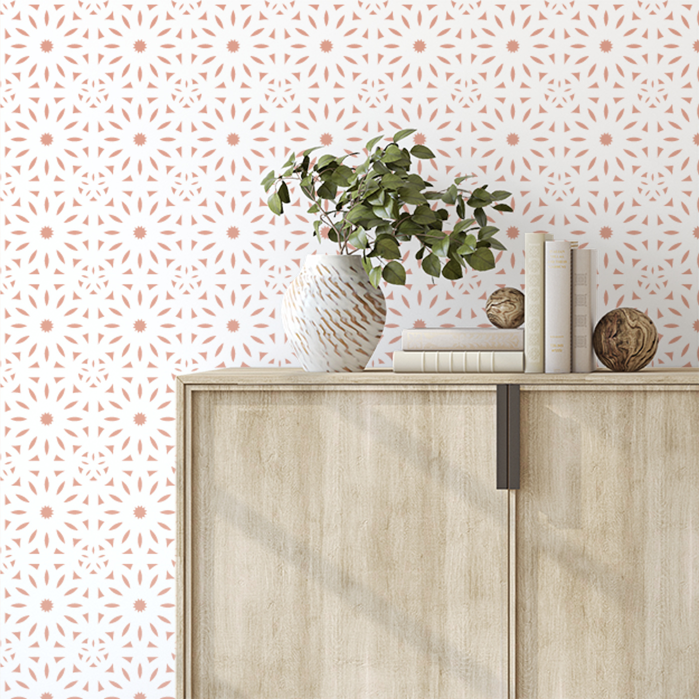 Sunburst Tiles Peel And Stick Removable Wallpaper | Love vs. Design