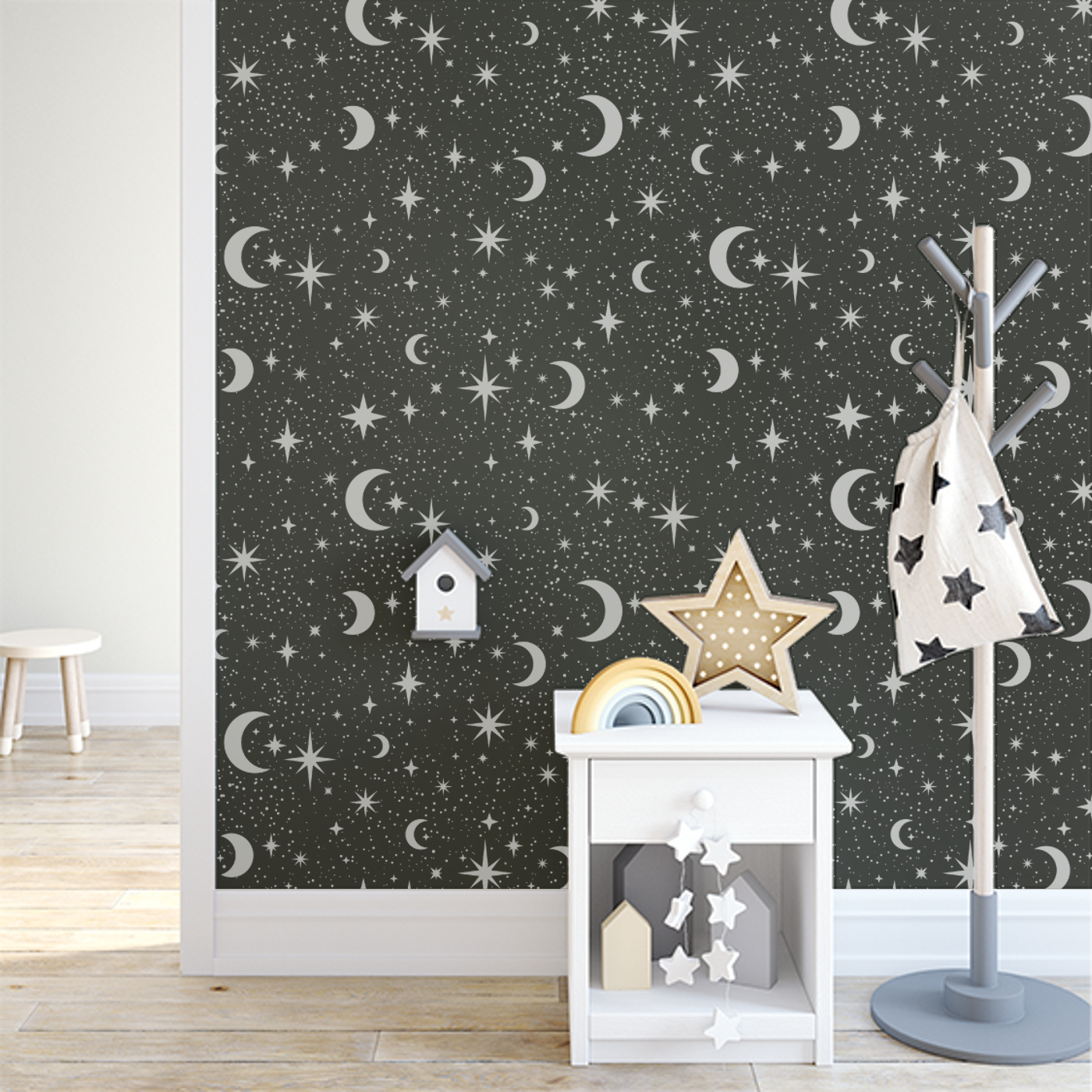 Customizable Peel And Stick Wallpaper : Celestial Magic Peel And Stick