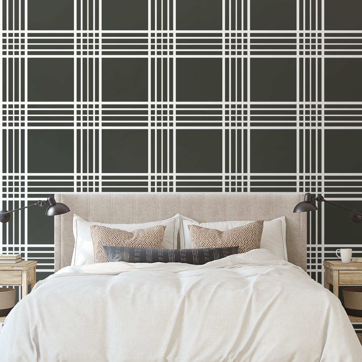 Classic Check Peel And Stick Removable Wallpaper | Love vs. Design