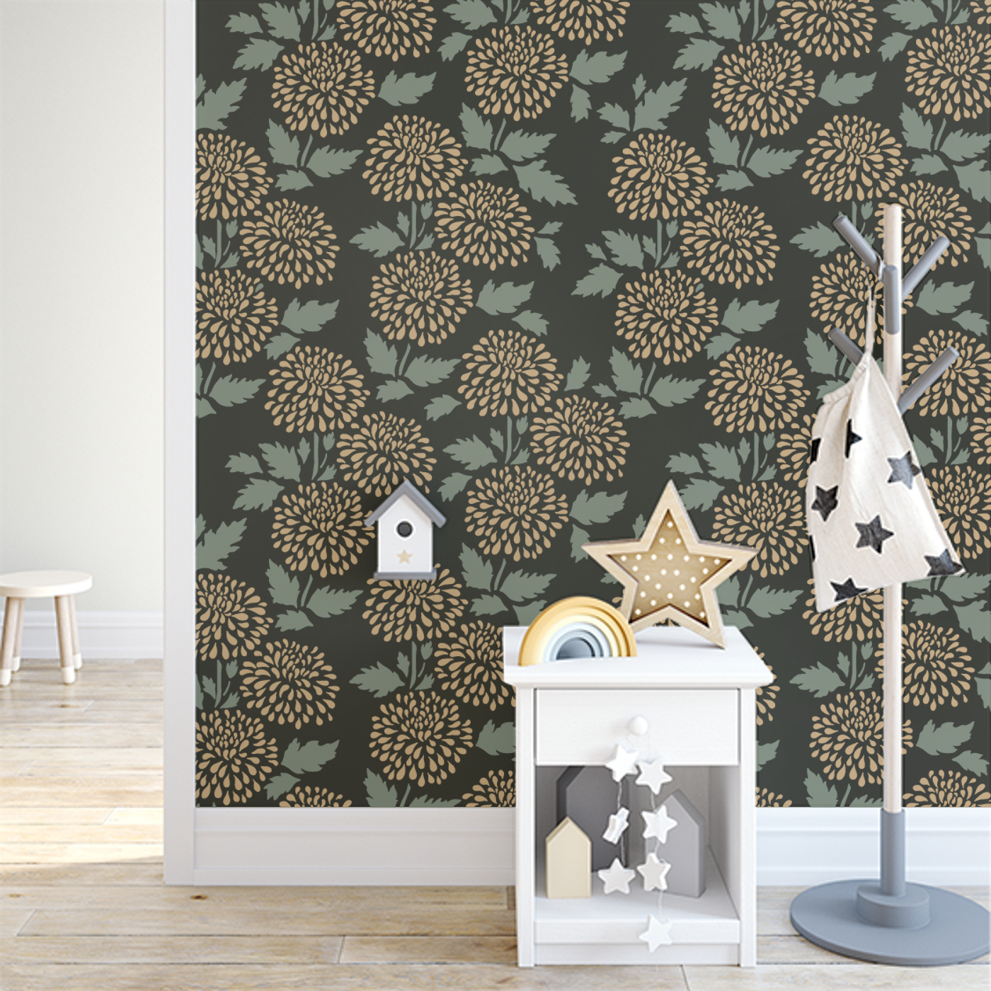 Bold Floral Wallpaper Peel And Stick Removable Wallpaper | Love vs. Design