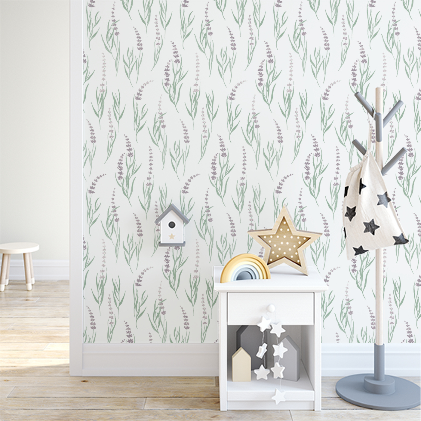 Lovely Lavender Wallpaper Peel And Stick Removable Wallpaper | Love vs