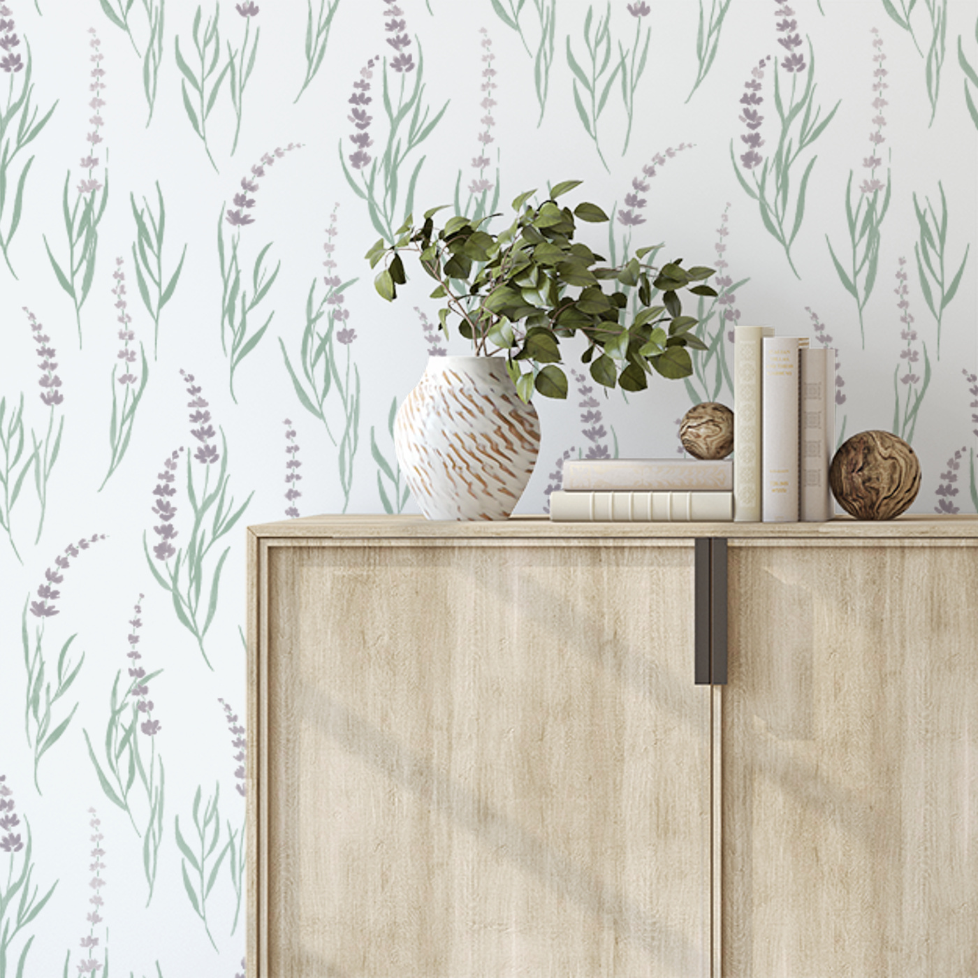 Lovely Lavender Wallpaper Peel And Stick Removable Wallpaper | Love vs