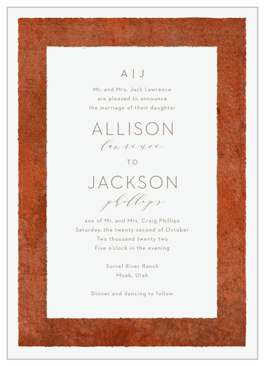 Western deals wedding invitations