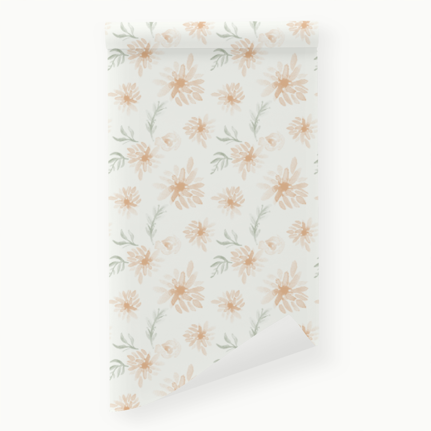 Floral Wrapping Paper  Gold Vintage Floral Wrapping Paper Roll