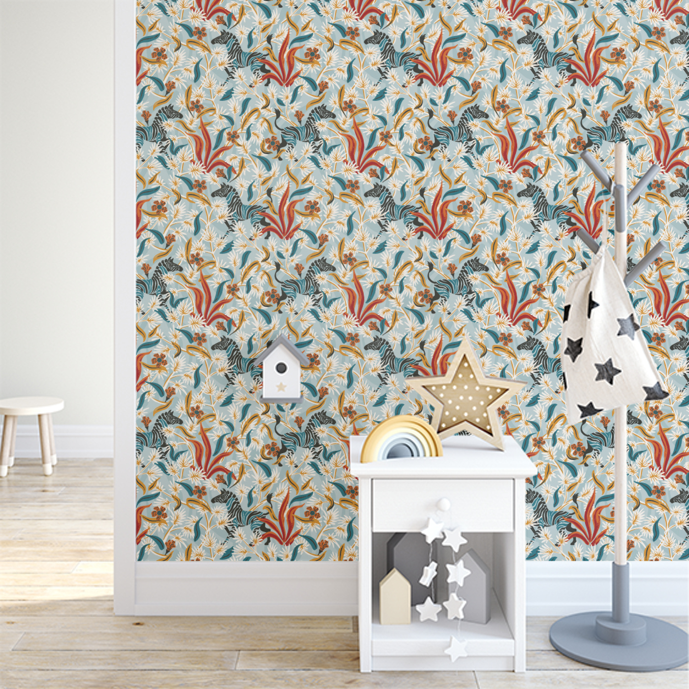 Boheme Zebra Peel and Stick Removable Wallpaper | Love vs. Design