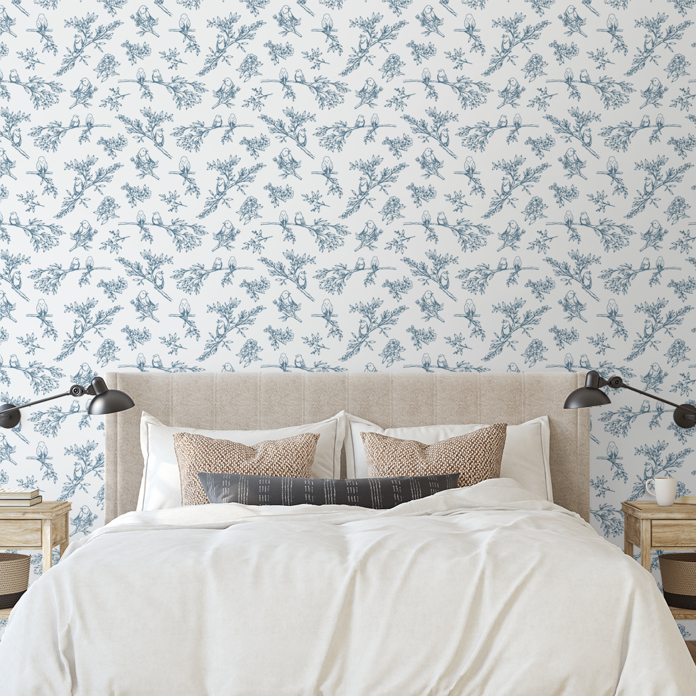 Classic Toile Peel and Stick Wallpaper - Paperbird