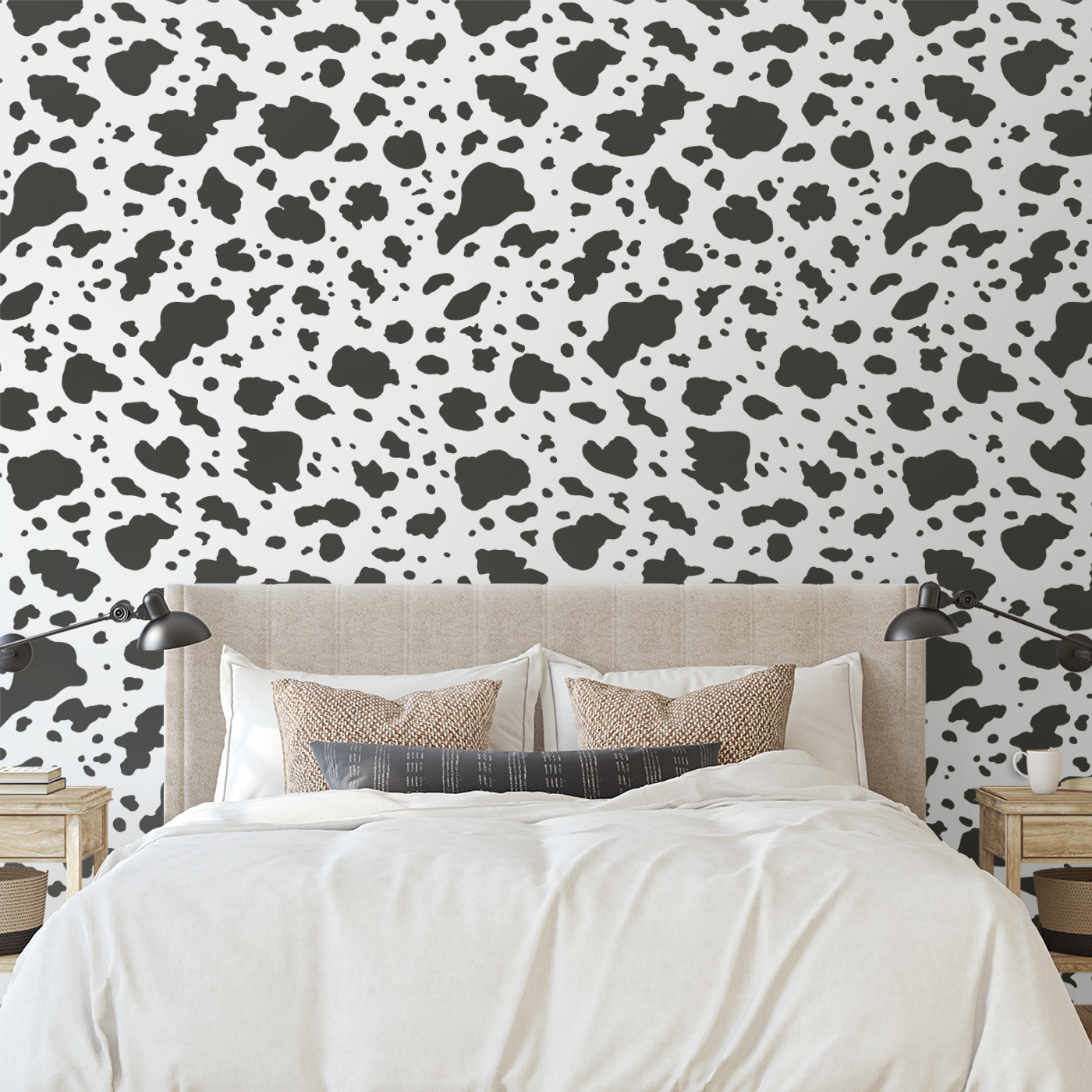 Classic Cow Peel and Stick Wallpaper | Love vs. Design