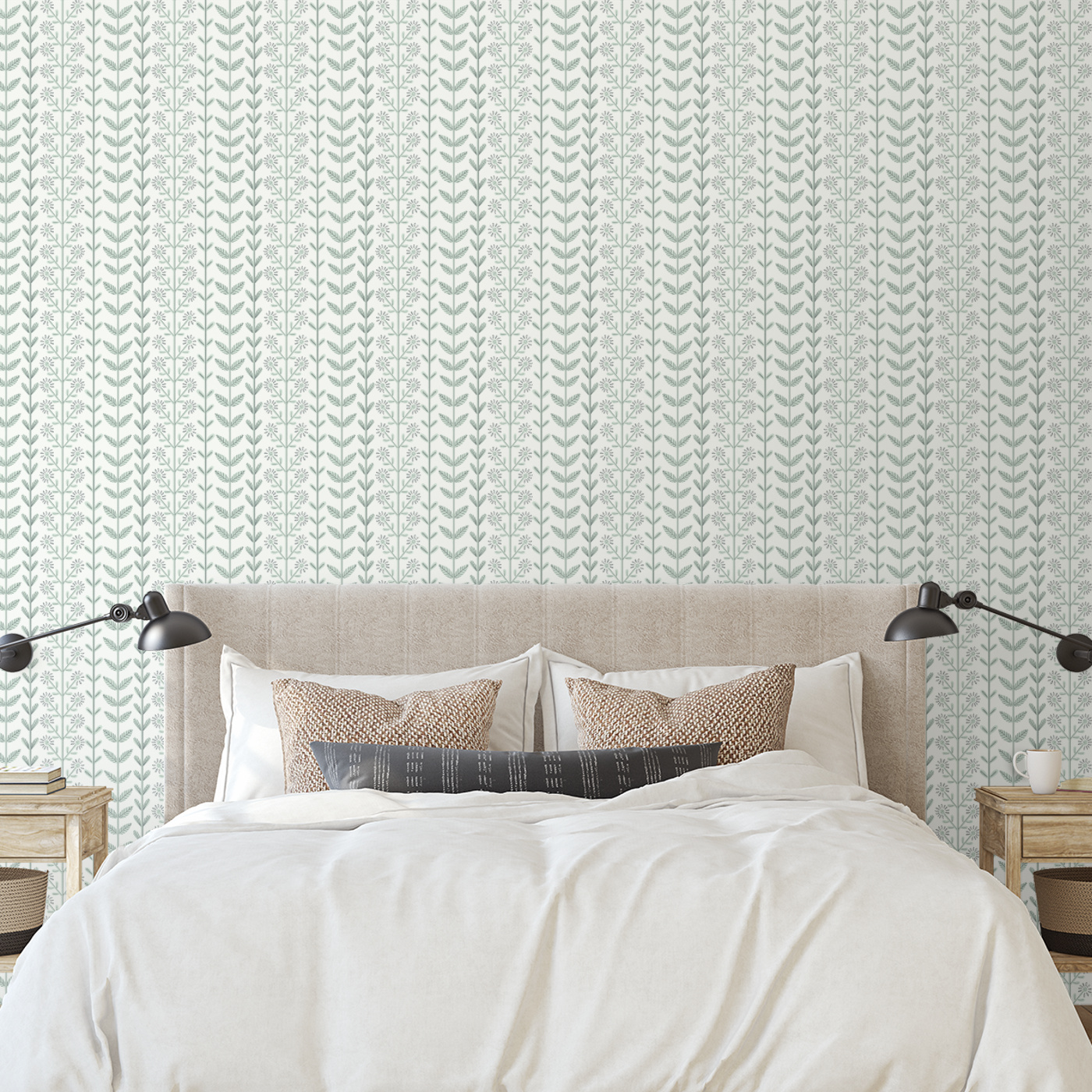 Folk Art Peel and Stick Removable Wallpaper