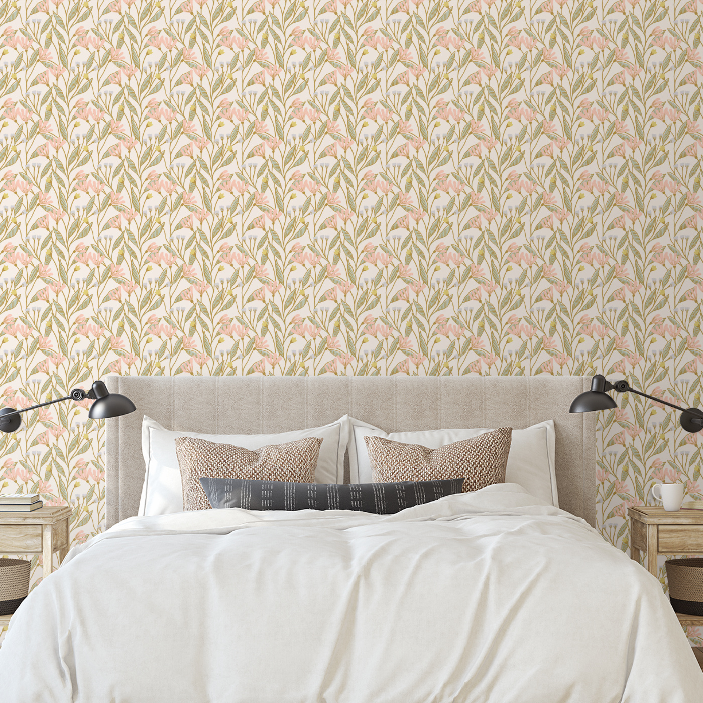 Tropical Floral Peel and Stick Wallpaper | Love vs. Design