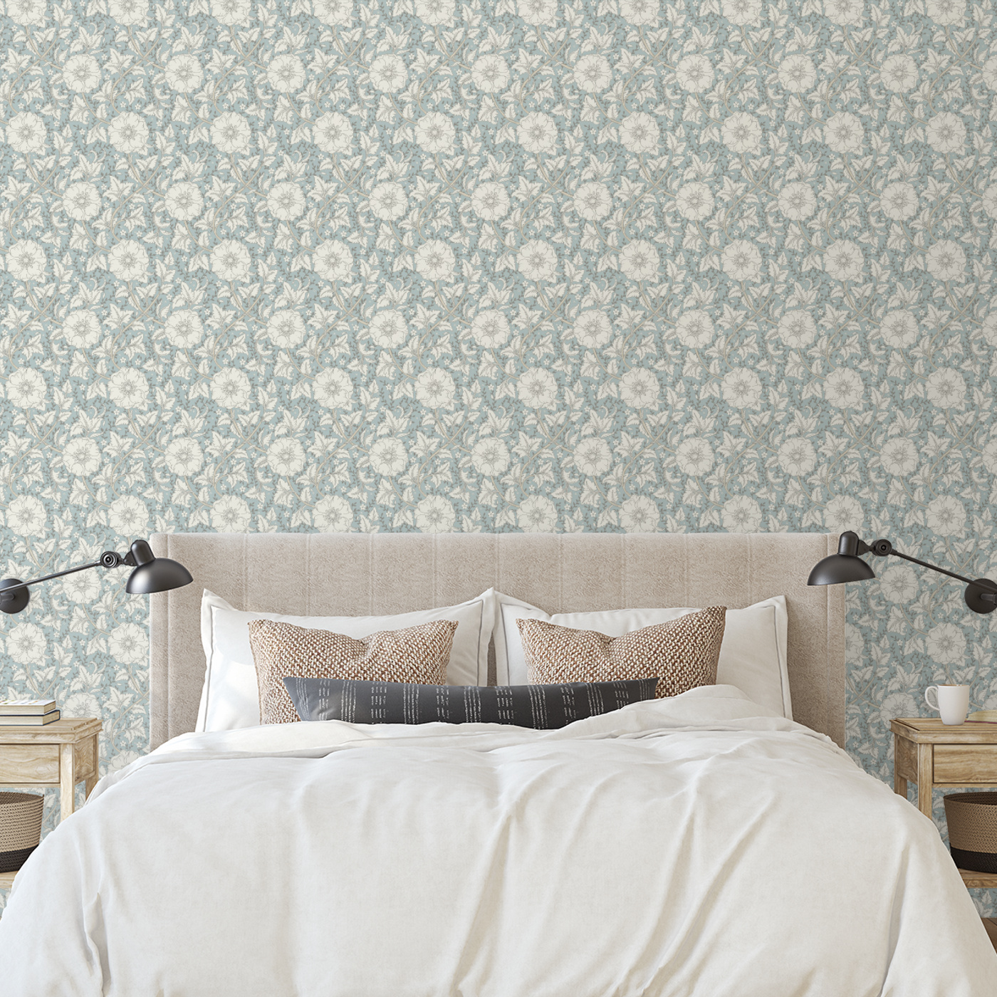 Wild Strawberry Blooms Peel and Stick Wallpaper | Love vs. Design