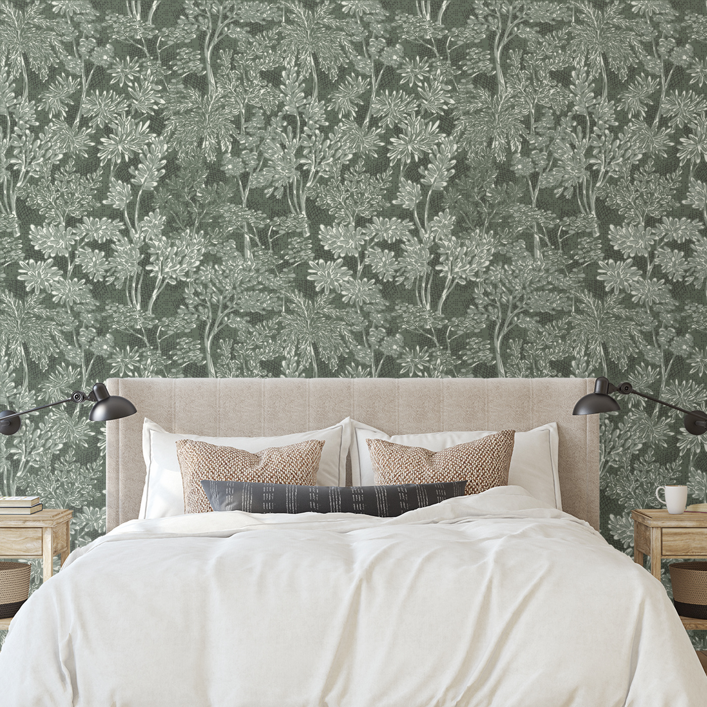 Floral Sketch Peel and Stick Removable Wallpaper | Love vs. Design