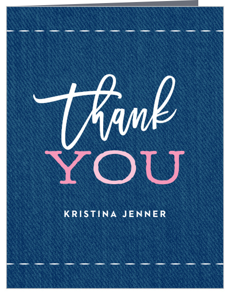 Thank You/Note Card - Full Name – Bel Jean Copy Print