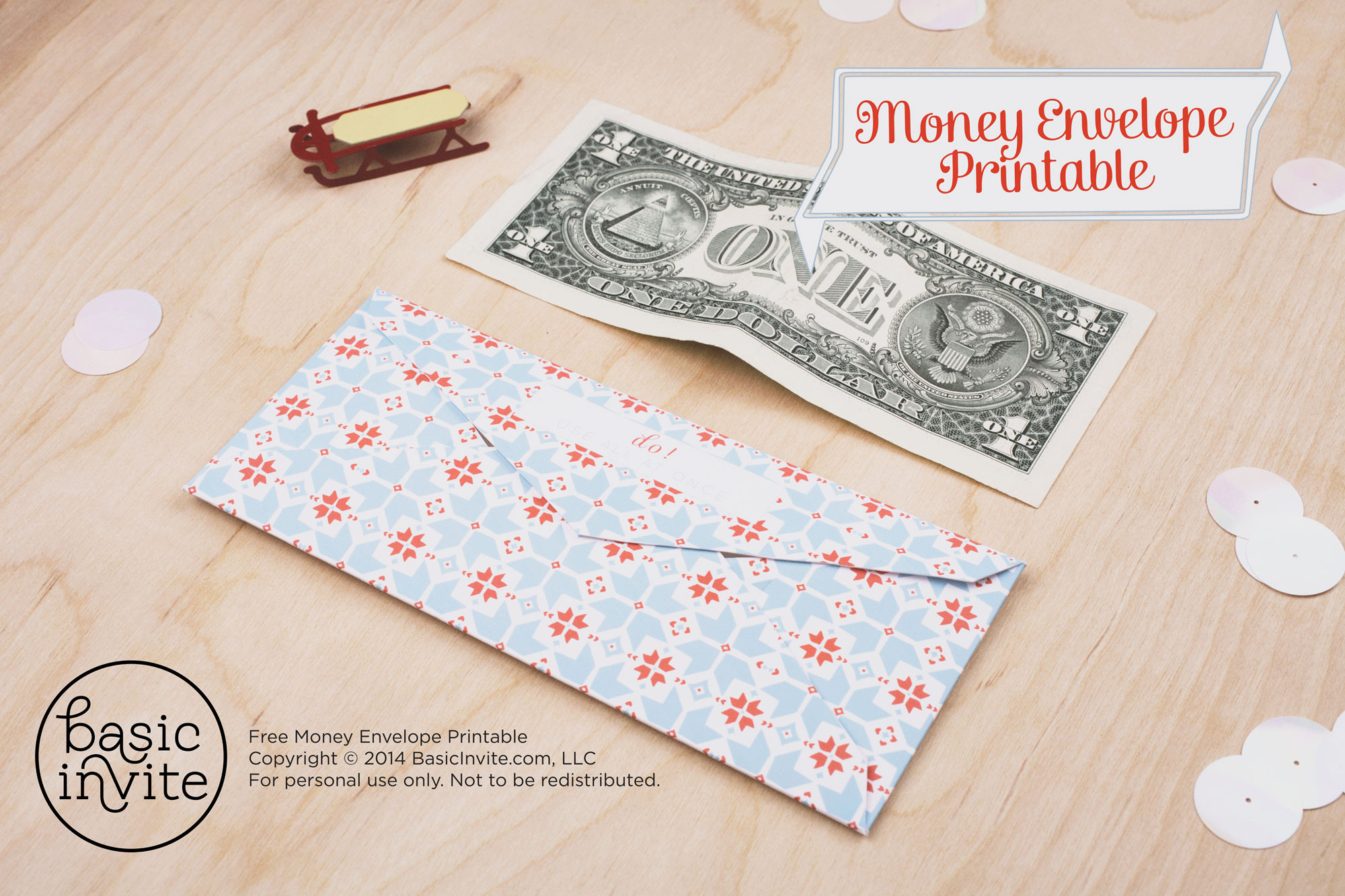 money envelope printable printables