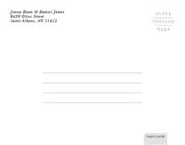 Rustic Ombre Save the Date Cards by Basic Invite